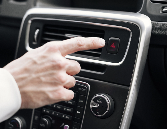 Car Interior with Air Conditioning